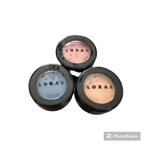 LORAC Single PRO Eye Shadow 3 Count CARAMEL, ROSE, DENIM Each 0.06 oz NEW